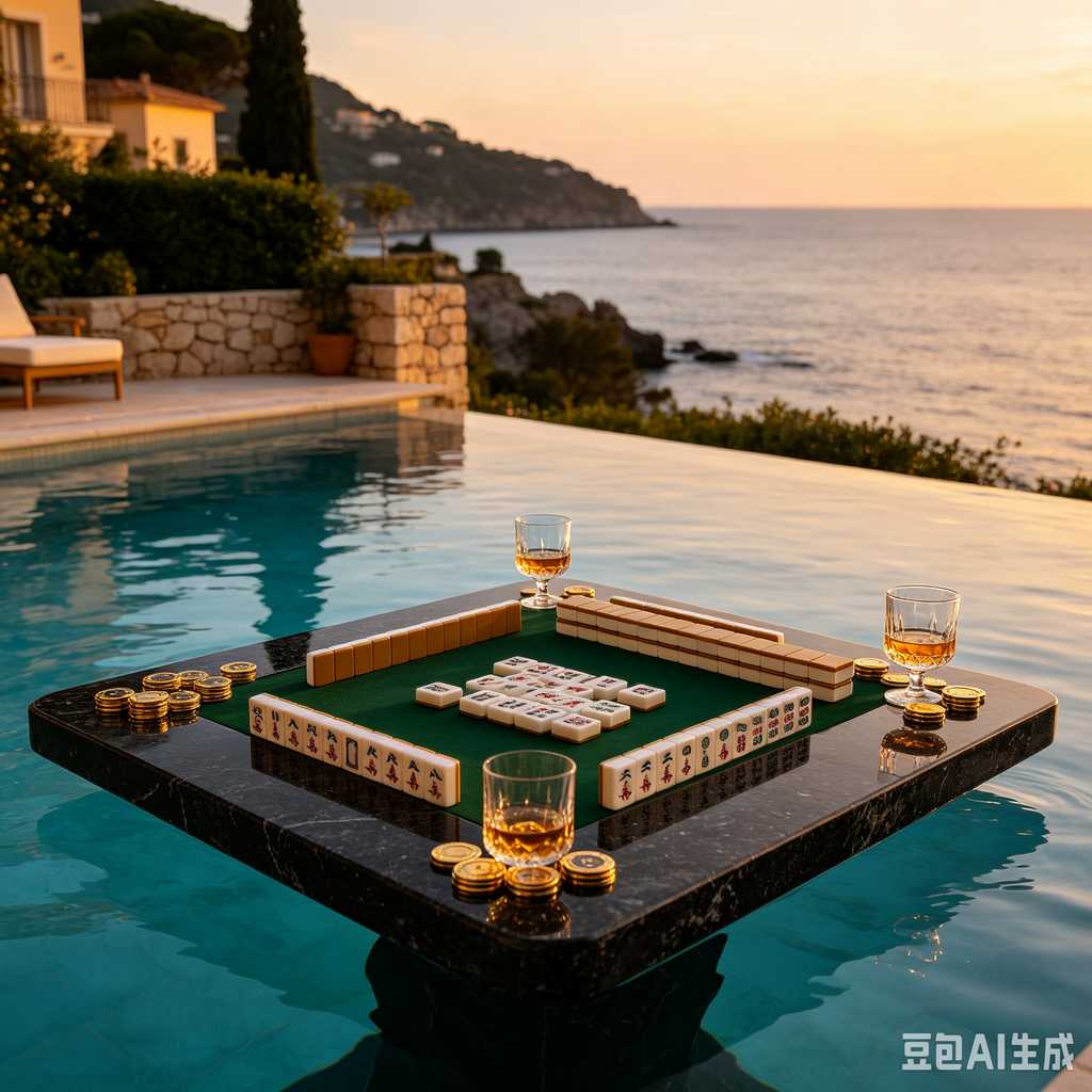 vintage style mahjong set